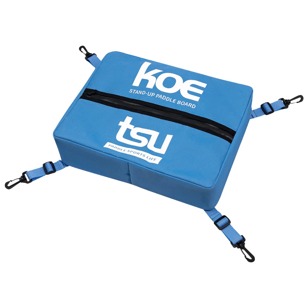 KOETSU Adjustable Paddle Board Storage Bag — Sealed Zipper Deck Cooler & Food Storage for SUP