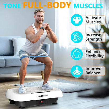 Vibration Plate Exercise Machine — Whole Body Fitness Platform for Lymphatic Drainage & Workout