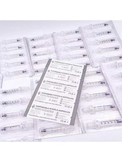 0.3ml/0.5ml Ampoule Head Cartridge for Hyaluron Pen - Mesotherapy Hyaluronic Acid Pen for Anti-Wrinkle and Lip Injection - Mesosun