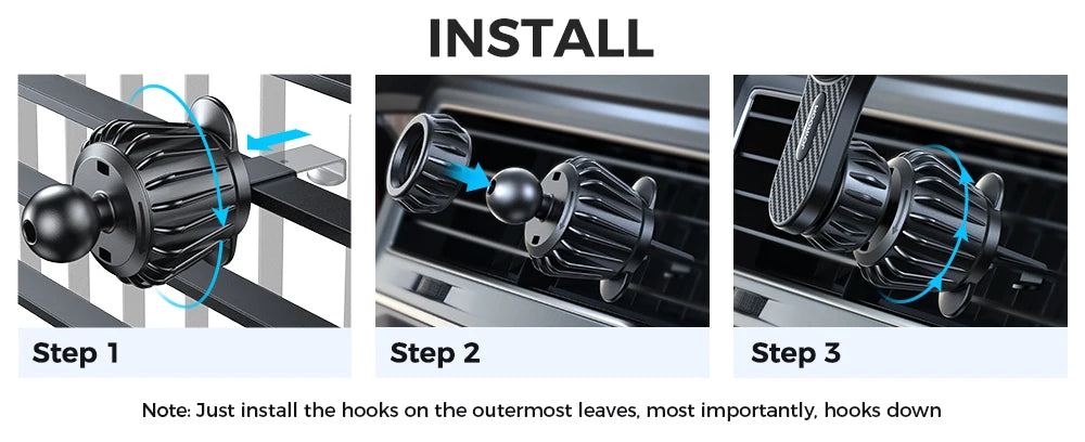 Joyroom Magnetic Car Phone Holder – Universal Strong Air Vent Mount for iPhone, Samsung, LG, Google Pixel