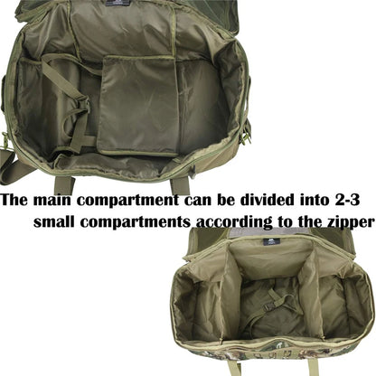 LQARMY Tactical Military Backpack – 30L/45L/80L 3-in-1 Gym, Camping, Travel Bag