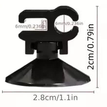 5PCS Aquarium Suction Cup Clips – Double-Headed Tube & Power Line Holders, Filter Wire Organizer for Oxygen Tubing
