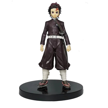 Demon Slayer Anime Figures – Kimetsu No Yaiba Tanjiro Nezuko Zenitsu Inosuke Action Doll Toys