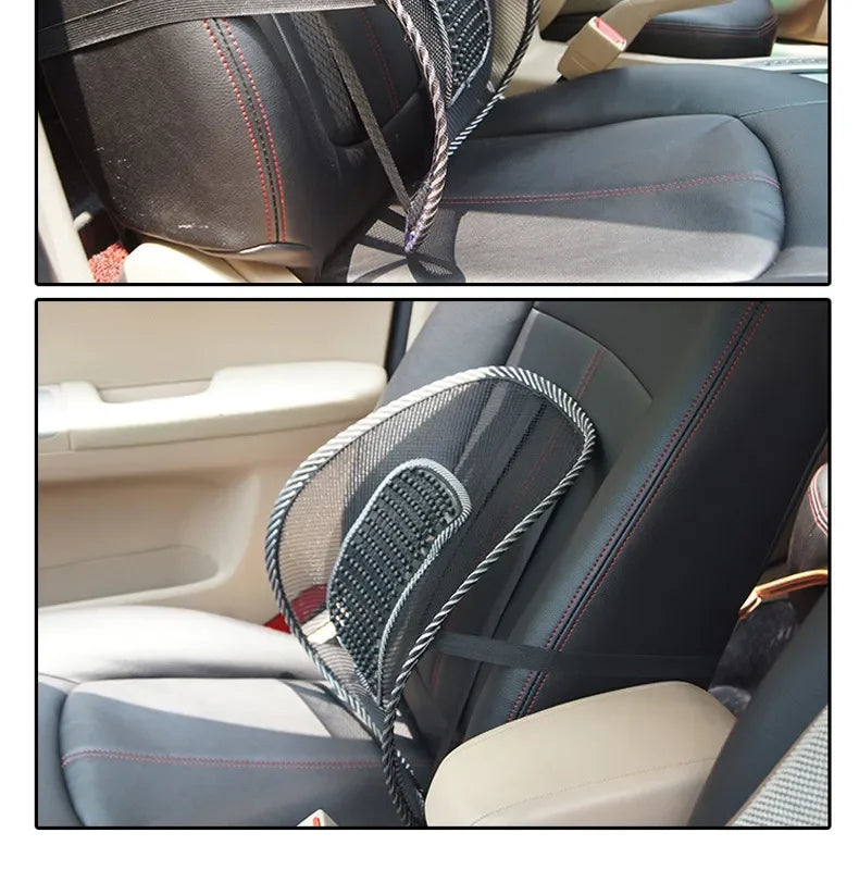 Mesh Lumbar Back Cushion – Anti-Fatigue Elastic Support Pad for Office Chair, Massage Cushion for Daily Use