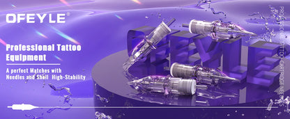 10pcs Disposable Tattoo Cartridge Needles – RL, RS, RM, M1 Series for Eyebrow, Eyeliner & Permanent Makeup