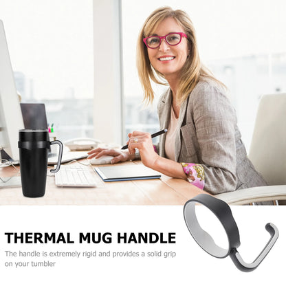 Universal Thermal Mug Handle — Adjustable Anti-Slip 20oz Tumbler Accessory for Home & Travel