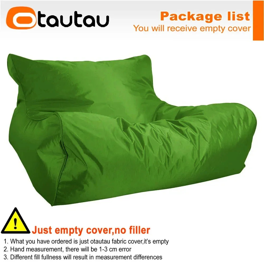OTAUTAU Waterproof Floating Bean Bag Lounger Cover – Swimming Pool Sofa Bed Pouf, No Filler Chaise Lounge Recliner Puff SF019
