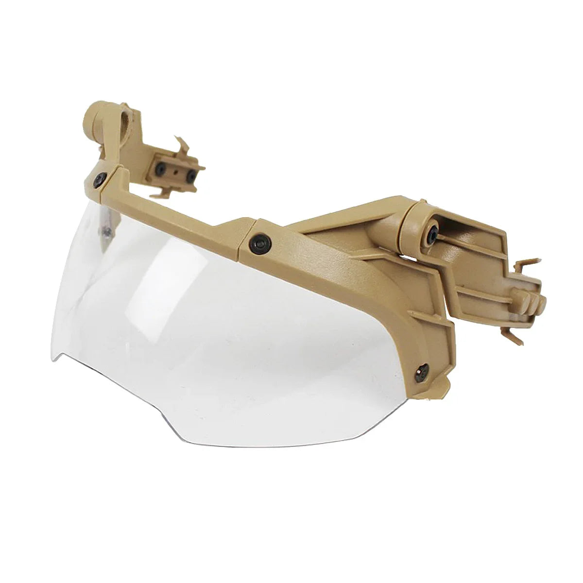 Tactical FAST Helmet Half Face Mask with Flip Goggles – Airsoft, Paintball, and Hunting Gear Accessories