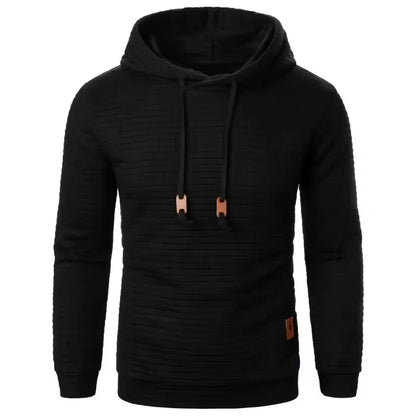 Warm Men's Solid Color Hoodie - Oversized Sweatshirt with Zipper, Paired Hoodies for Men & Women