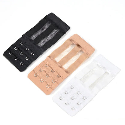 3PCS Ladies Bra Extender Set – 3-Hook Soft Nylon Strap Extension for Women’s Intimates & Bra Accessories