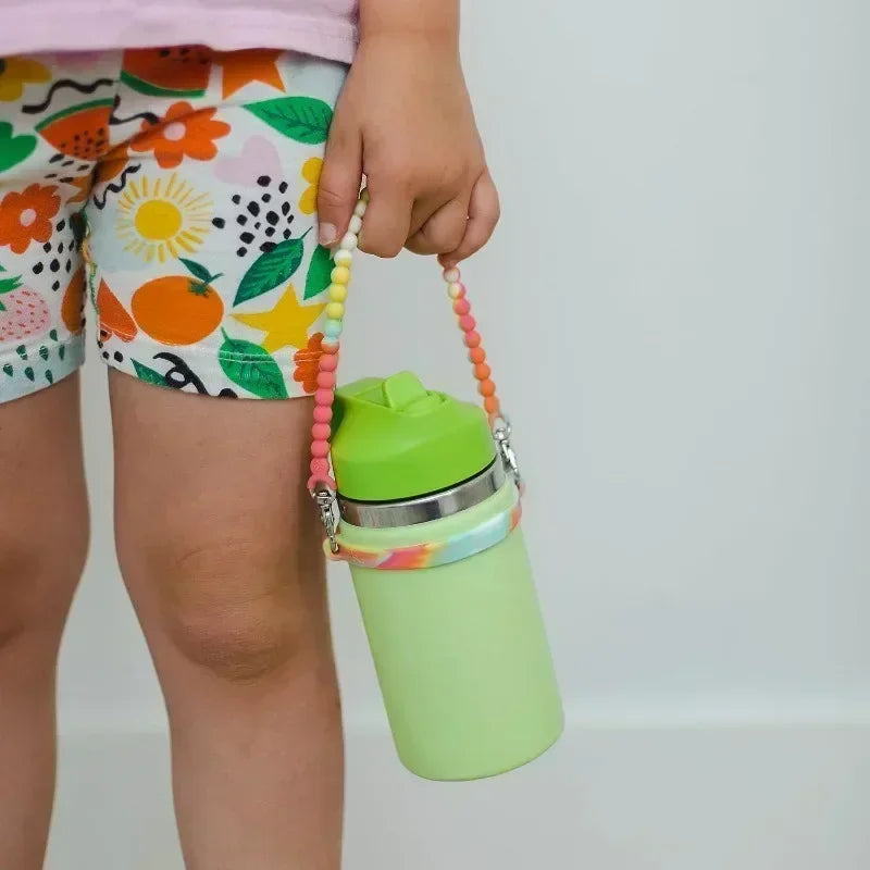 Silicone Water Bottle Handle and Sling Holder - Fits 8-40oz Bottles, Compatible with Stanley Cup Accessories