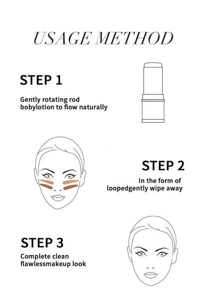 Highlighter Stick – Brightening Skin Tone, Contouring, Natural Stereo Concealer & Multi-Purpose Blush Stick