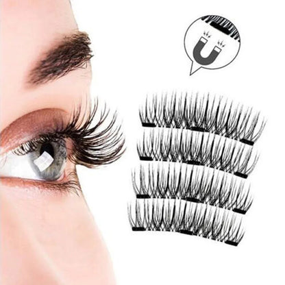 3D Magnetic Eyelashes – Soft, Reusable False Mink Lashes for Easy Wear & Beauty Makeup