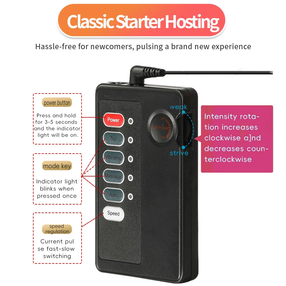 Electric Shock Nipple Clamps – Metal Breast & Clitoris Stimulator Clips for BDSM Bondage Massage (18+)