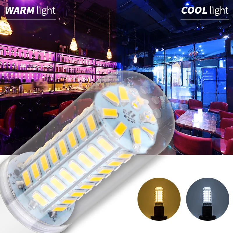 LED Light Bulb E27 E14 Corn Lamp GU10 Spotlight - 220V Lampada G9 Bombilla B22 Ampoule, Energy Saving for Home Living Room
