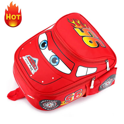 Disney 2024 Cartoon Car Backpack - Cute Kindergarten and Preschool School Bag for Children