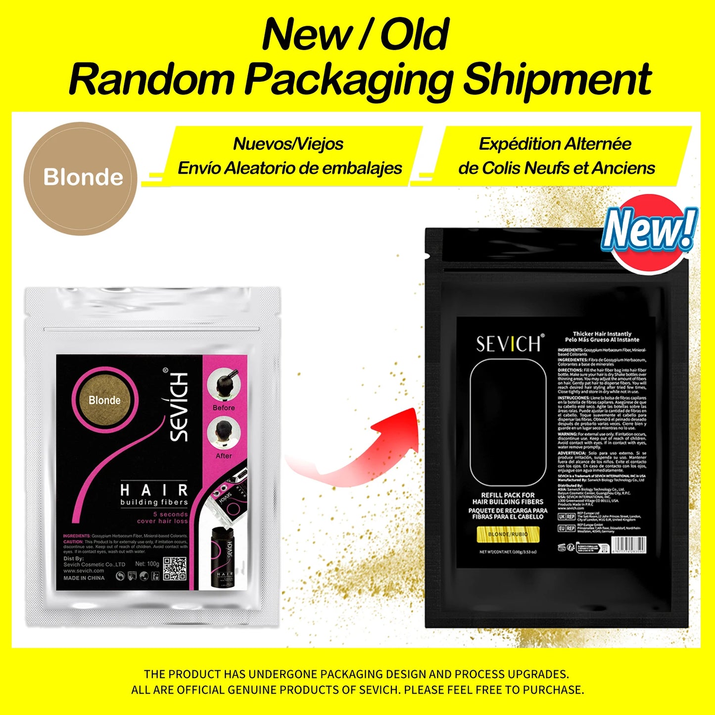 SEVICH Keratin Hair Fiber 100g — Thickening & Hair Building Powder Spray for Instant Regrowth and Hair Loss Concealer