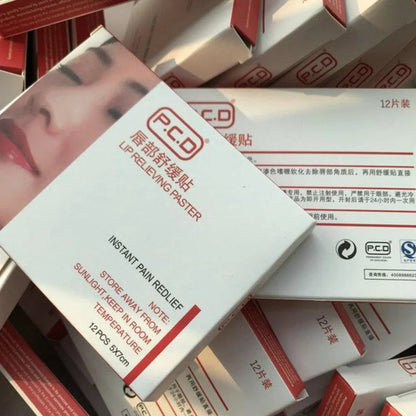 12PCS Eyebrow & Lip Paste Mask – Tattoo Makeup Accessories for Bleeding Relief, Color Fixing & Care