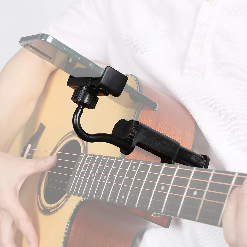 Adjustable Guitar Phone Holder – Hands-Free Multi-Purpose Stand for Smartphones & Microphones