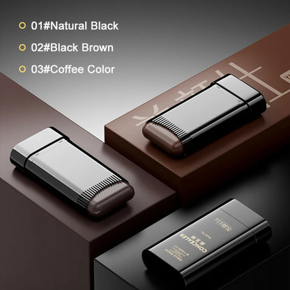 3-Color Hair Dye Stick – Disposable Gray Hair Covering for Roots, No Color Loss