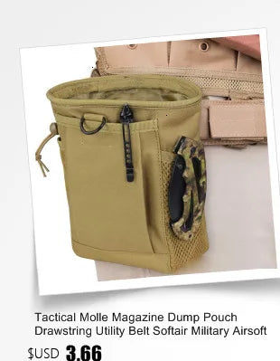 Tactical Dump Pouch – Foldable MOLLE Cummerbund Magazine Pouch, Mil-Grade Elastic Ultra-Light Roll-Up Drop Soft MAG Pouches