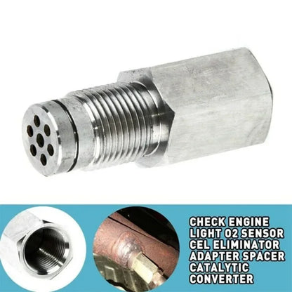 Oxygen O2 Sensor M18X1.5 Extender Spacer Adapter – P0420 P0430 Catalytic Converter CEL Eliminator for Check Engine Light