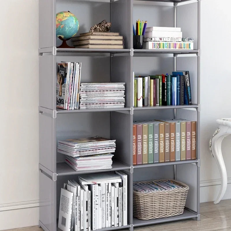 Simple Multi-Layer Bookshelf – Easy Assembly Bookcase and Display Rack ...
