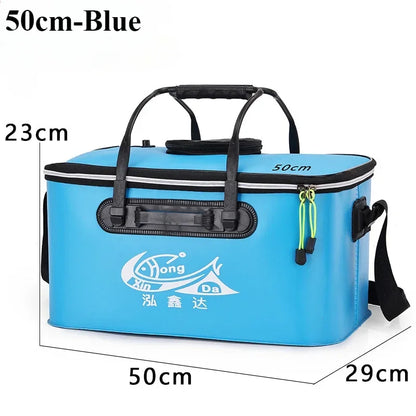 Folding EVA Live Fish Bucket – Thickened Portable Water Tank for Outdoor Fishing and Accessories