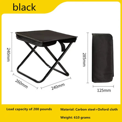Portable Multifunctional Outdoor Picnic Camping Folding Chair – Ultra-Light Fishing Stool, Travel Stool & Accessories
