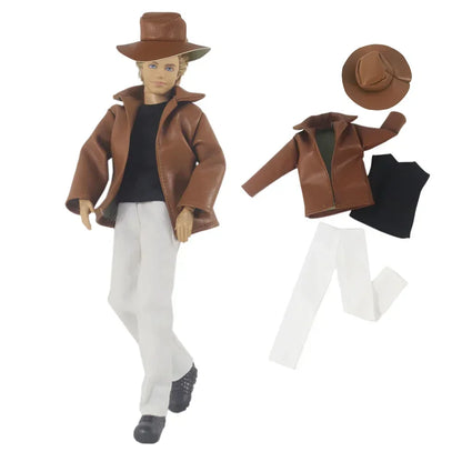 1 Set 12" Ken Doll Clothes — Leather Outfit with Multiple Styles to Choose From
