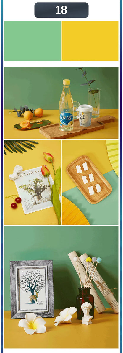 Photography Backdrops 57x87cm – Double-Sided Solid Color Photo Background for Studio, Newborn & Product Photography