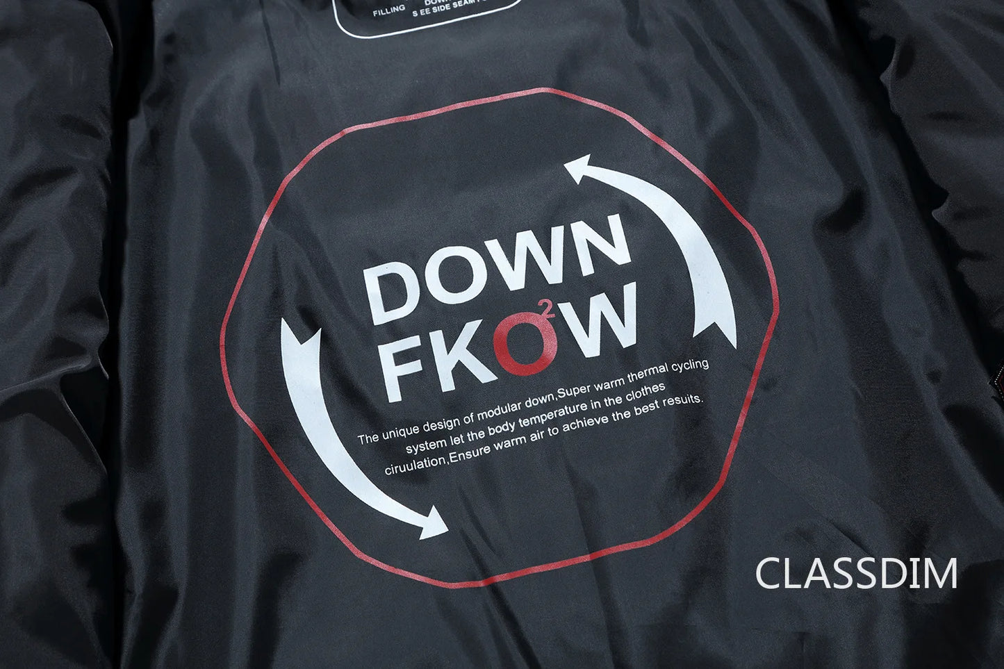 Men's Winter Hooded Puffer Jacket – White Duck Down Coat, Windproof & Warm Outdoor Parka, Size 5