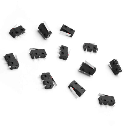 5Pcs Mini Micro Limit Switch - 5A 125/250V AC SPDT with Short Lever Arm & Snap Action Button