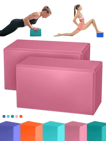 EVA Yoga & Pilates Blocks – Exercise Bricks for Home Fitness, Reinforcement, and Workout Support