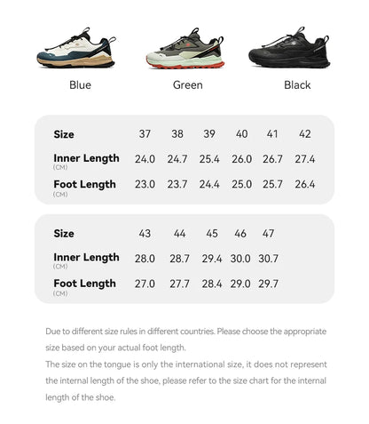 HOBIBEAR Hiking Shoes for Men & Women – Elastic Band, Non-Slip, Comfortable Outdoor Walking & Running Sneakers