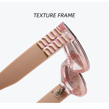 Luxury MUI MUI Designer Glasses – Stylish Cateye Eyewear for Women & Men, UV400 Protection