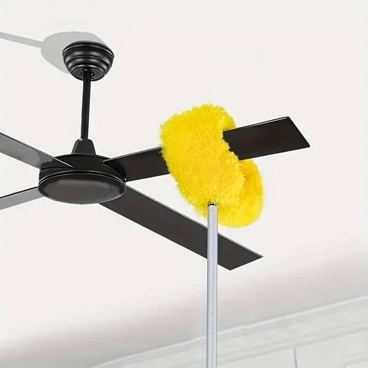 Ceiling Fan Cleaner Duster with Extension Pole – Removable Dust Brush for Ceiling & Fan Cleaning Tool