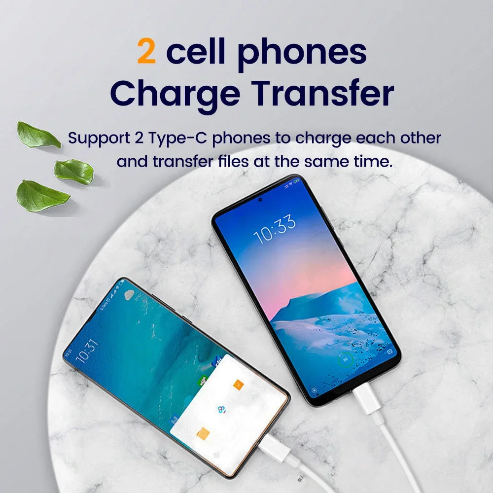 30cm USB-C to USB-C Fast Charging Cable – Compatible with iPhone 15, Xiaomi, Samsung, Huawei & Power Banks