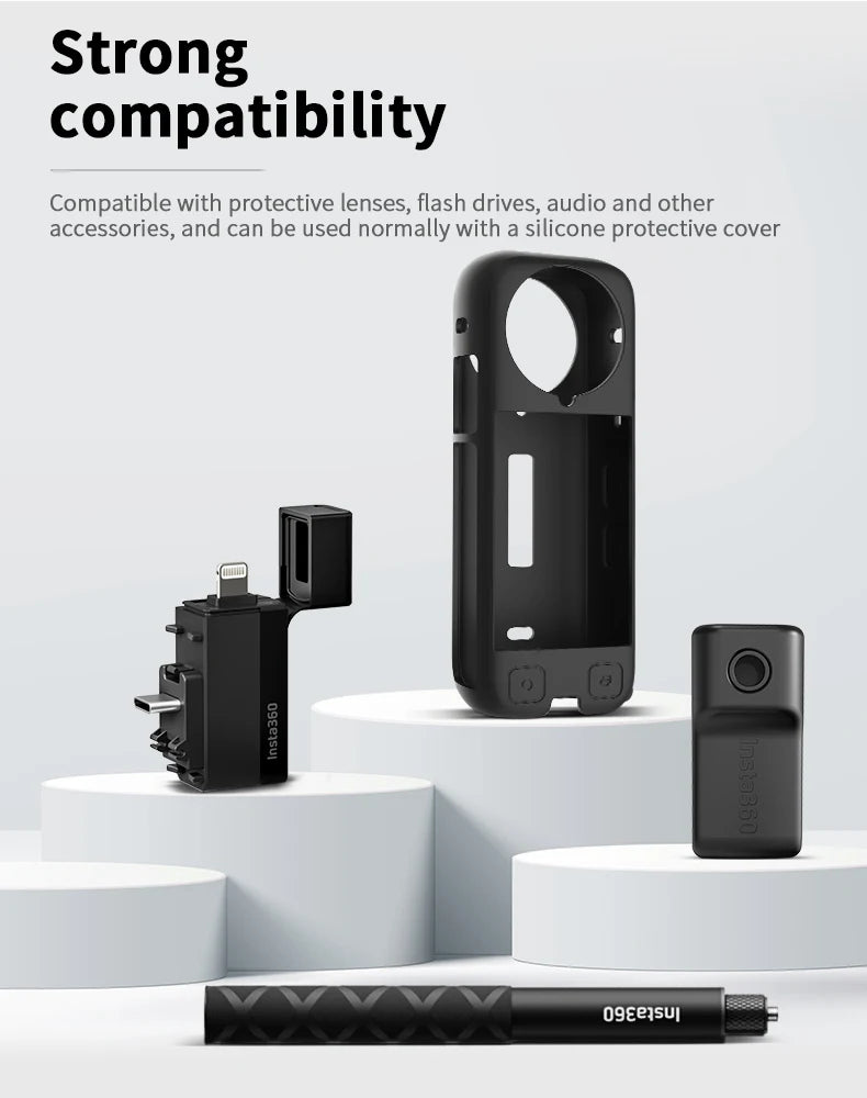 Insta360 X4 Premium Glass Lens Guard Protector for ONE X4 – Accessories for Insta360 ONE X4