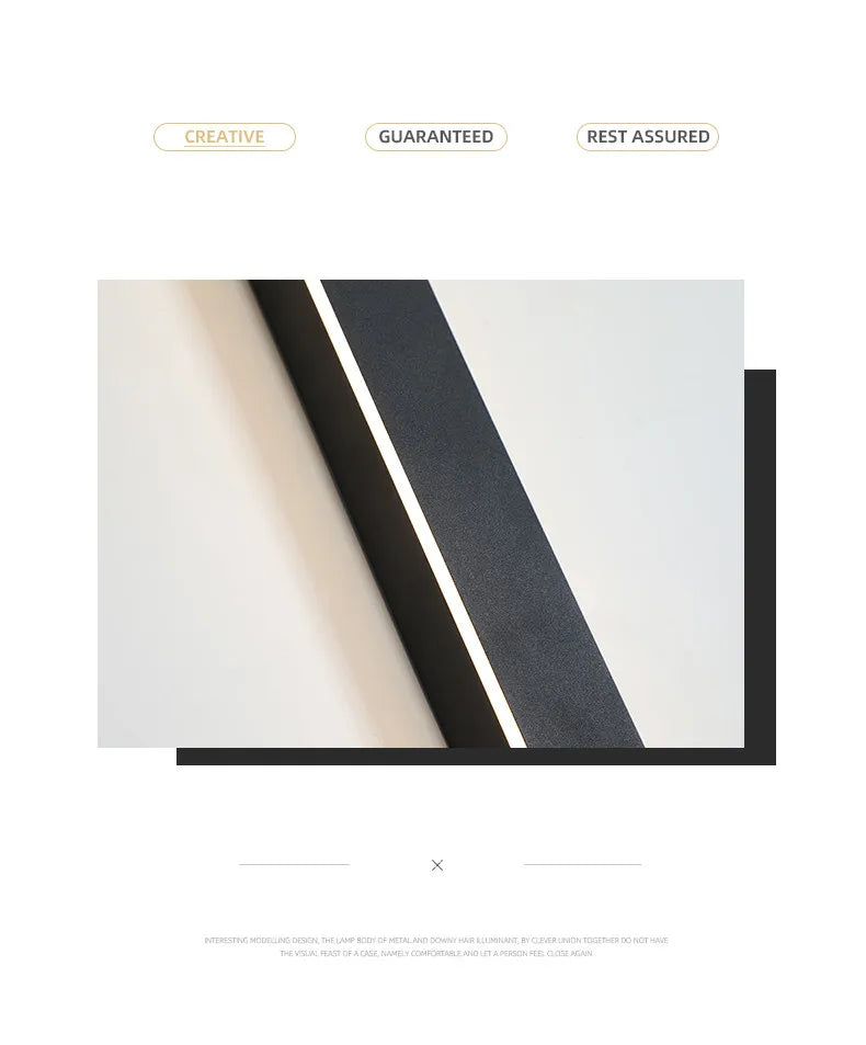 Waterproof Outdoor Wall Light – LED Garden Lamp, Modern Nordic Style for Living Room & TV Background, IP65, 110/220V Wall Washer