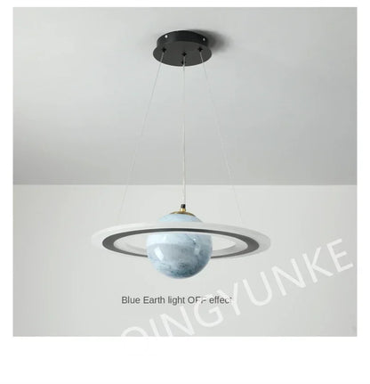 Acrylic Planet Pendant Lamp – Space Star Hanging Light for Living Room, Bedroom, Kitchen & Kids Room, E27 Bulb Compatible
