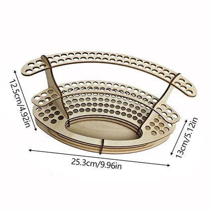 Wooden Paint Brush Holder Stand: Desk Organizer with Holes for Watercolor Brush Tray Rack - Perfect for Pencils and Paint Brushes