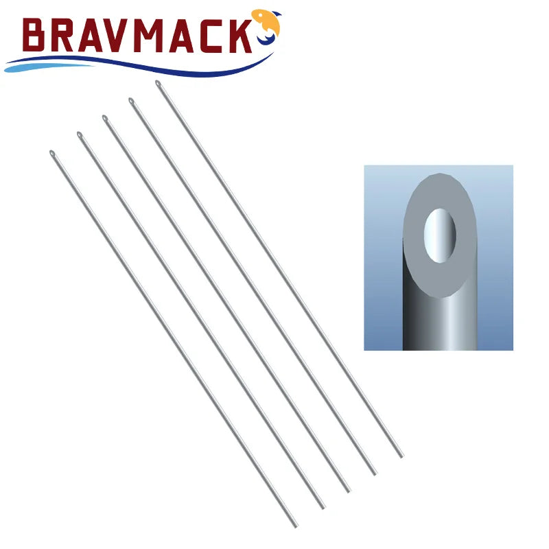 5/10pcs Worm Baiting Needles – Quick Earthworm Hooking Pins for Fishing, Hollow Driller No-Escape Bait Tools