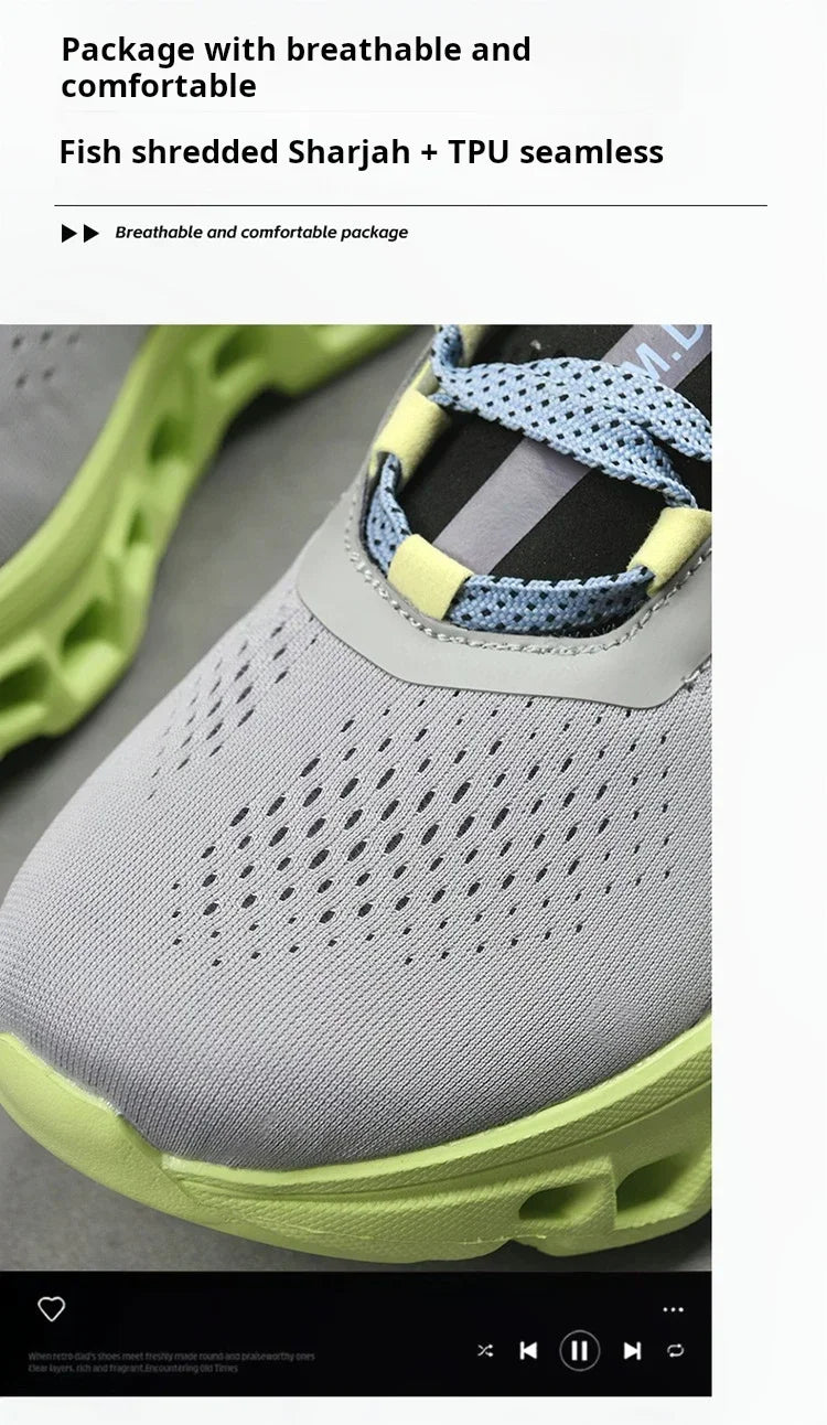 Men's Sports Shoes – Luxury Casual Mesh Running Sneakers, Lightweight Platform Basketball & Walking Shoes for Summer