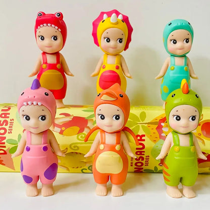 Sonny Angel Dinosaur Series – Cute Hippers Harvest Hippie Doll, Trendy Car Phone Ornament & Children's Toy Gift