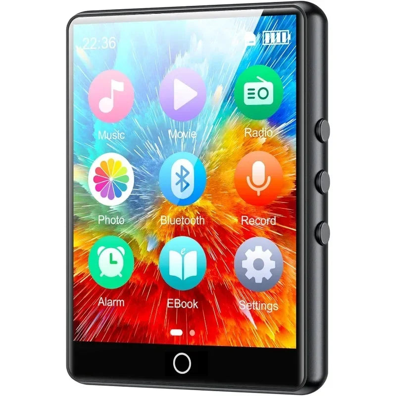 32GB Bluetooth 5.0 MP3 Player - 2.8 Inch Touch Screen, HiFi Music, FM Radio, Speaker, Recorder, EBook & Picture Viewer