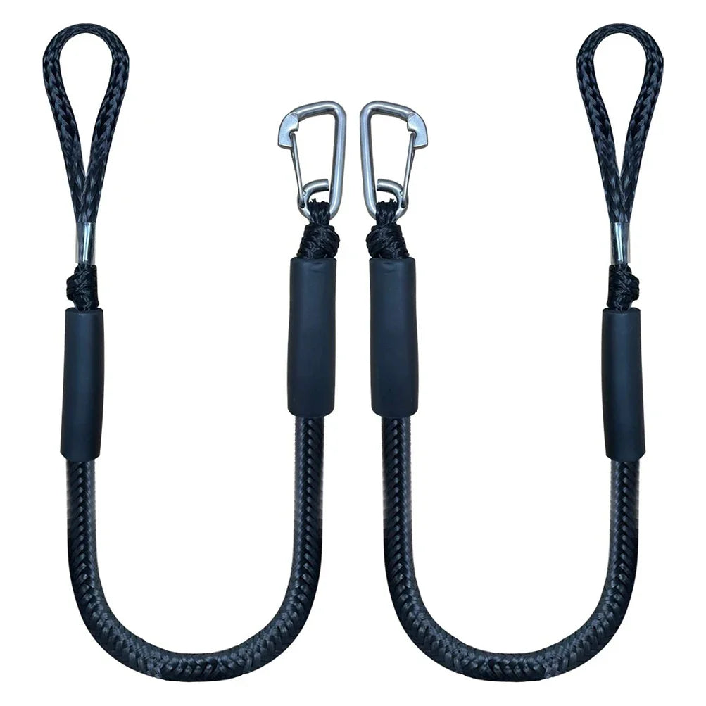 Boat Bungee Dock Lines — Kayak, Jet Ski & Power Boat Mooring Rope Accessories
