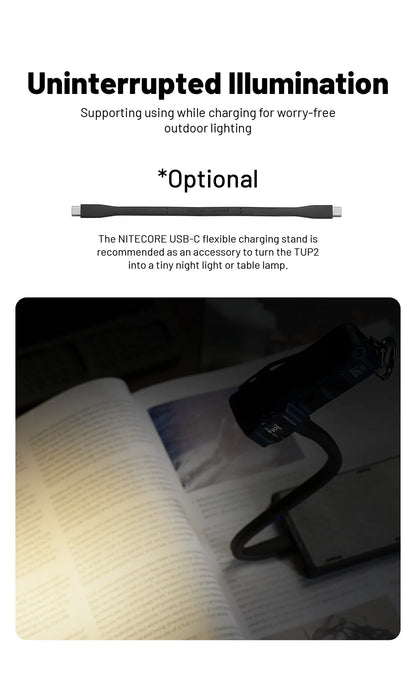 NITECORE TUP2 Mini EDC Keychain Flashlight – USB-C Rechargeable 1200 Lumen for Camping
