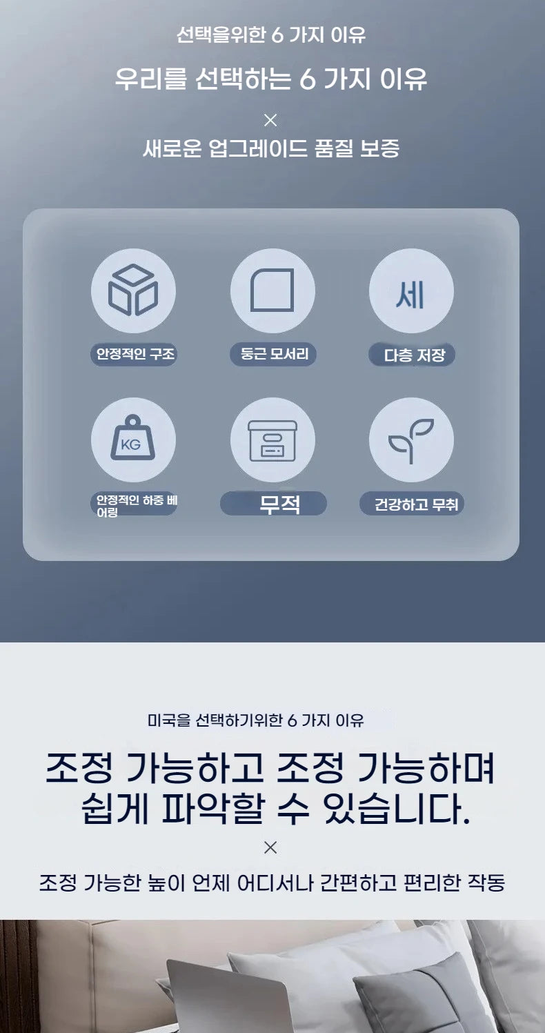 Double-Layer Movable Desk – Bedside Laptop Table with Storage Shelf, White Lift Office & Bedroom Desk