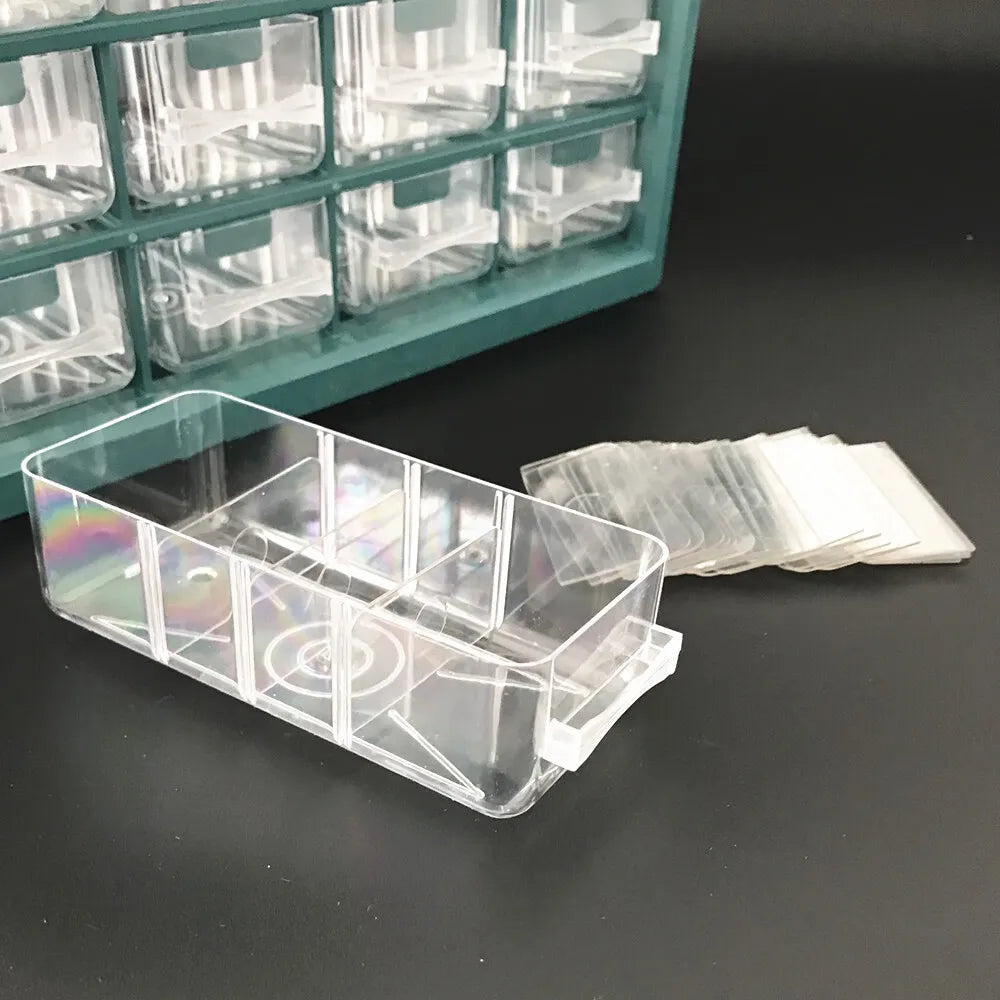 25 Multi-grid Drawer Parts Box | Wall-mounted Screw Classification Component Box | Tool Case for Electronic Components | Storage Toolbox